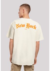 F4NT4STIC Herren T-Shirt "New York Orange OVERSIZE TEE", beige, casual, Gr. 5XL, Obermaterial: 100% Baumwolle, Shirts, Print