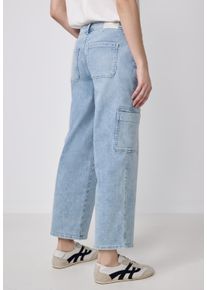 Damen Comfort-fit-Jeans, blau, casual, Gr. 30, STREET ONE STUDIO, unifarben, Jeans, 92% Baumwolle, 7% Elastomultieste, 1% Elasthan, Jeans, Middle
