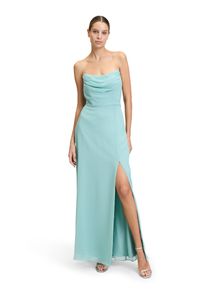 Vera Mont Damen Abendkleid "Vera Mont Abendkleid mit Wasserfallausschnitt", grün, festlich, Gr. 42, Chiffon, Obermaterial: 100% Polyester. Futter: