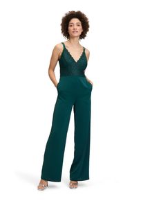 Vera Mont Damen Overall "Vera Mont Jumpsuit mit Spitze", grün, festlich, Gr. 34, Obermaterial: 100% Polyester. Futter: 100% Polyester., Overalls,