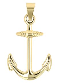 Adelia´s ADELIA ́S Damen Ketten-Anhänger "Neuheit 2025 - modischer Anker Anhänger aus Edelstahl", Edelstahl, gold, Edelstahl, Schmuckanhänger