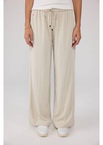 LIEBLINGSSTÜCK LIEBLINGSSTÜCK Damen Stoffhose "LS-054", beige, modisch, Gr. 36, unifarben, clean, Web, Obermaterial: 60% Viskose, 40% Polyamid, Hosen, mit