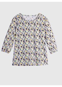 Classic Basics Damen 3/4-Arm-Shirt "3/4-Arm-Shirt", bunt, Gr. 42, gemustert, mehrfarbig, bedruckt, 100% Baumwolle, Shirts