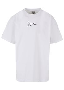 Karl Kani Herren T-Shirt "Karl Kani Herren Small Signature Black Logo Tee white", weiß, casual, Gr. M, 100% Baumwolle, Shirts