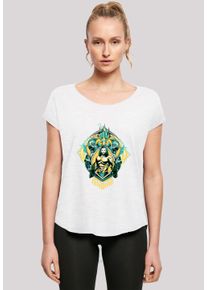 F4NT4STIC Damen T-Shirt "DC Comics Aquaman The Trench Crest", weiß, casual, Gr. XL, Obermaterial: 100% Baumwolle, Shirts, Damen,Premium