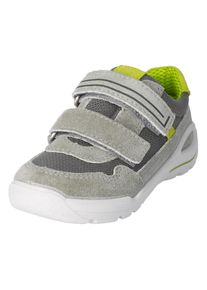 Ricosta Kinder Sneaker "RIDER WMS: Mittel", Gr. 30, grau, Veloursleder, Textil, sportlich, Schuhe, Freizeitschuh mit Klettverschluss, Größenschablone