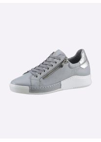 Andrea Conti Damen Sneaker, Gr. 36, blau, Leder, Rindsleder, Glattleder, sportlich, Schuhe