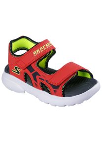 Skechers Kinder Sandale "RAZOR SPLASH-AQUA BUDDIES", Gr. 31, rot, Lederimitat, kontrastfarbene Details, sportlich, Schuhe, Sandale mit