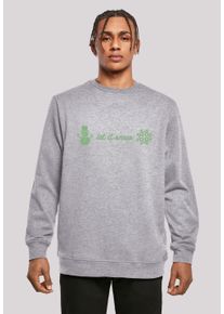 F4NT4STIC Herren Kapuzenpullover "Let It Snow Weihnachten", grau, casual, Gr. L, Obermaterial: 50% Baumwolle, 50% Polyester, Pullover, Print