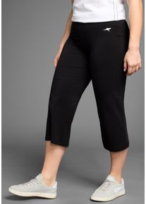 Kangaroos Damen Culotte, schwarz, sportlich, Gr. 38, Jersey, Obermaterial: 95% Baumwolle, 5% Elasthan, Hosen, aus weicher Jersey-Ware