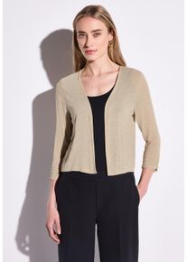 Street One Damen Cardigancoastal beige, casual, Gr. 42, unifarben, Stoff, 91% Viskose, 9% Elasthan, Strickjacken, aus softer Viskose