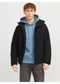 Jack & Jones JACK & JONES Herren Kurzjacke "JJEKEEN JACKET SN", schwarz, modisch, Gr. S, unifarben, Web, Obermaterial: 90% Polyester, 10% Elasthan, Jacken
