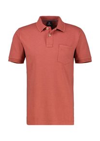 Lerros Herren Poloshirt, rot, casual, Gr. XXL, unifarben, Piquu00e9, Obermaterial: 100% Baumwolle, Shirts, mit Logo Stickerei