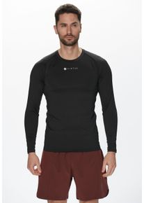 Virtus Herren Funktionsshirt "BONDER M L/S Baselayer", schwarz, casual, Gr. XL, unifarben, 90% Polyester, 10% Elasthan, Shirts, mit schnell