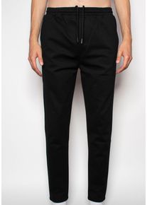 Denim Project Herren Jogginghose, schwarz, casual, Gr. XXL, unifarben, Sweatware, Obermaterial: 73% Polyester, 24% Viskose, 3% Elasthan, Hosen, mit