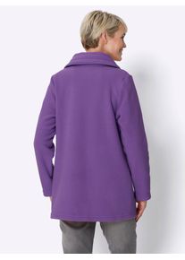 Classic Basics Damen Fleecejacke, lila, Gr. 48, unifarben, 100% Polyester, Jacken