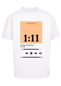 Herren T-Shirt "Upscale by Mister Tee Herren 1:11 Oversize Tee", weiß, casual, Gr. M, UPSCALE BY MISTER TEE, unifarben, 100% Baumwolle, Shirts