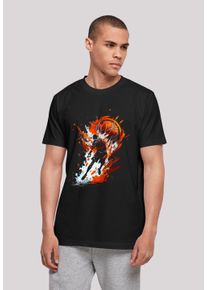 F4NT4STIC Herren T-Shirt "Basketball Splash Sport UNISEX", schwarz, casual, Gr. XXL, Obermaterial: 100% Baumwolle, Shirts, Print