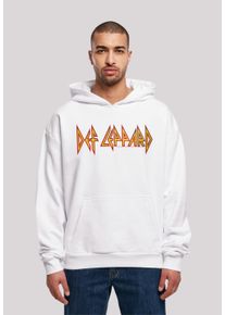 F4NT4STIC Herren Kapuzenpullover "Def Leppard Shatter Logo", weiß, casual, Gr. XL, Obermaterial: 100% Baumwolle, Pullover, Premium Qualität