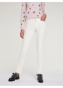 Heine Damen Cordhose, weiß, Gr. 38, unifarben, 98% Baumwolle, 2% Elasthan, Hosen