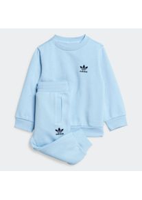 Kinder Trainingsanzug "TREFOIL CS", blau, sportlich, Gr. 80, adidas originals, Obermaterial: 70% Baumwolle, 30% Polyester, Sportanzüge