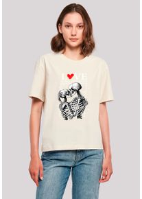 F4NT4STIC Damen T-Shirt "Love is all you need", weiß, casual, Gr. S, Obermaterial: 100% Baumwolle, Shirts, Premium Qualität
