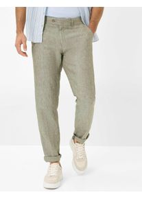 Brax Herren Chinohose "Style EVANS", grün, Gr. 98, 100% Leinen, Hosen