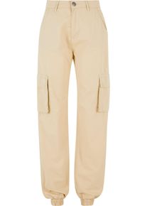 DEF Damen Stoffhose "DEF Damen Aya Cargopants", beige, Gr. M, unifarben, 100% Baumwolle, Hosen