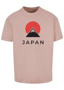 Merchcode Herren T-Shirt "Merchcode Herren Japan Heavy Oversize Tee-BY102", rosa, casual, Gr. L, bedruckt, 100% Baumwolle, Shirts