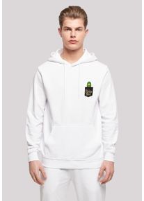 F4NT4STIC Herren Kapuzenpullover "Rick und Morty Pickle Rick Brust Druck", weiß, casual, Gr. M, Obermaterial: 50% Baumwolle, 50% Polyester, Pullover,