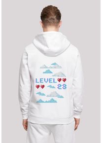 F4NT4STIC Herren Kapuzenpullover "Happy New Year Silvester 2023", weiß, casual, Gr. M, Obermaterial: 50% Baumwolle, 50% Polyester, Pullover, Print
