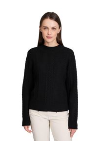 Betty Barclay Damen Strickpullover "Betty Barclay Grobstrick-Pullover mit Struktur", schwarz, casual, Gr. 44, Strick, Obermaterial: 52% Viskose, 28%