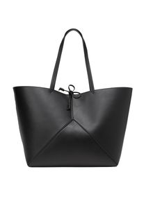 Marc O'Polo MARC O'POLO Damen Shopper "aus einer Lederalternative aus recyceltem Polyester", schwarz, Polyester, unifarben, Taschen
