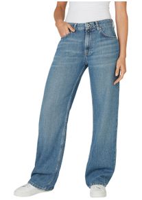 Pepe Jeans Damen Loose-fit-Jeans "LOOSE ST JEANS LW NICKY", blau, casual, Gr. 27, Denim/Jeans, Obermaterial: 60% Baumwolle, 40% Lyocell, Jeans, mit