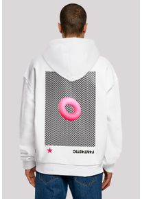 F4NT4STIC Herren Kapuzenpullover "3D PINK RING", weiß, casual, Gr. S, Obermaterial: 100% Baumwolle, Pullover, Print