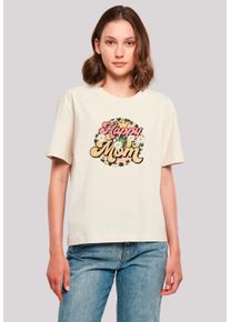 F4NT4STIC Damen T-Shirt "Mothers Day Floral Design Happy Mom", weiß, casual, Gr. XS, Obermaterial: 100% Baumwolle, Shirts, Premium Qualität