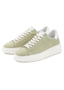 ELBSAND Damen Sneaker "Schnürschuh", Gr. 38, grün, Obermaterial: 95% Ziegenleder, 5% Schafsleder. Futter: 100% Lederimitat. Decksohle: 100%