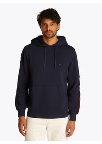 Tommy Hilfiger Herren Hoodie "GLOBAL STRIPE HOODY", blau, casual, Gr. XL, Sweatware, Obermaterial: 100% Baumwolle, Sweatshirts, mit Streifen in Tommy