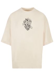 Merchcode Herren T-Shirt "Merchcode Herren Frida Kahlo - Te amo outline Huge Tee", beige, casual, Gr. XL, bedruckt, 100% Baumwolle, Shirts