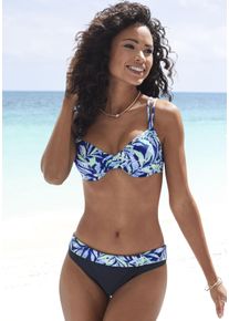 Vivance Damen Bügel-Bikini-Top "Jelly", blau, Gr. 36, bedruckt, Obermaterial: 80% Polyamid, 20% Elasthan. Futter: 100% Polyester, Bikini-Oberteile,