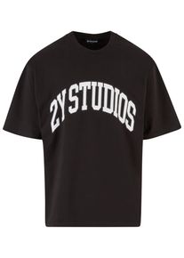 2Y STUDIOS Herren T-Shirt "2Y Studios Herren 2Y Logo Oversize Tee", schwarz, casual, Gr. M, bedruckt, 100% Baumwolle, Shirts
