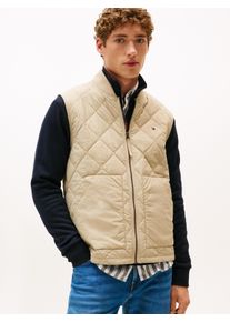 Tommy Hilfiger Herren Steppweste "DIAMOND QUILTED VEST", grün, casual, Gr. M, Web, Obermaterial: 100% Polyamid, Westen, mit Rautenmuster