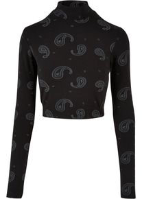 Rocawear Damen Longsleeve "Rocawear Damen Rocawear AllAround Crewneck", schwarz, klassisch, Gr. M, bedruckt, 95% Baumwolle, 5% Elasthan, Shirts