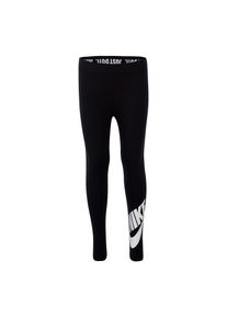 Nike Sportswear Kinder Leggings "NKG G NSW LEG A SEE LEGGING - für Kinder", schwarz, sportlich, Gr. 4, Obermaterial: 94% Baumwolle, 6% Elasthan,