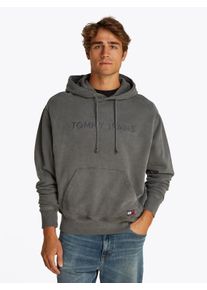 Tommy Jeans Herren Hoodie "TJM RLX TJ LABEL HOODIE", schwarz, casual, Gr. XXXL, Sweatware, Obermaterial: 100% Baumwolle, Sweatshirts, mit großer