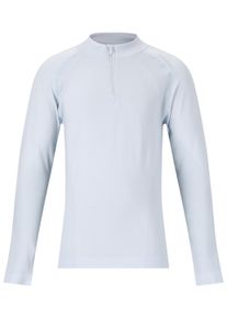 Endurance Kinder Langarmshirt "Halen Jr.", grau, sportlich, Gr. 152, unifarben, 85% Polyester, 15% Elasthan, Shirts, aus atmungsaktivem