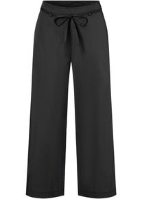 MAC Damen 7/8-Hose "CHIARA BELT cropped", schwarz, casual, Gr. 44, unifarben, Web, Obermaterial: 76% Baumwolle, 21% Polyamid, 3% Elasthan, Hosen,