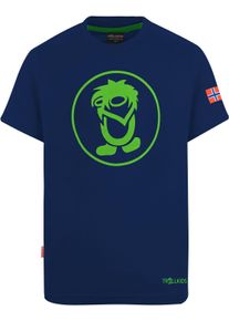 Trollkids Kinder T-Shirt "KIDS TROLL T", blau, sportlich, Gr. 116, Obermaterial: 65% Baumwolle, 35% Polyester, Shirts