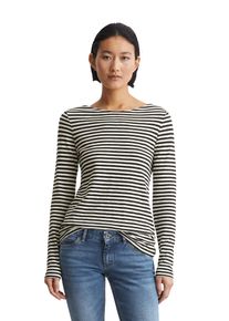 Marc O'Polo MARC O'POLO Damen Langarmshirt "aus Organic Cotton", bunt, Basic, Gr. M, gestreift, Obermaterial: 100% Baumwolle, Shirts