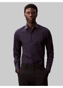 Calvin Klein Herren Businesshemd "SLIM ESNTL POPLIN NOS STR SLD", blau, casual, Gr. 38, unifarben, Web, Obermaterial: 97% Baumwolle, 3% Elasthan,